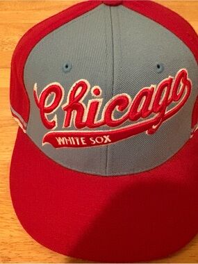 Vintage Red Blue Chicago White Sox 70’s Logo American Needle Size 7 1/2 Cap Hat